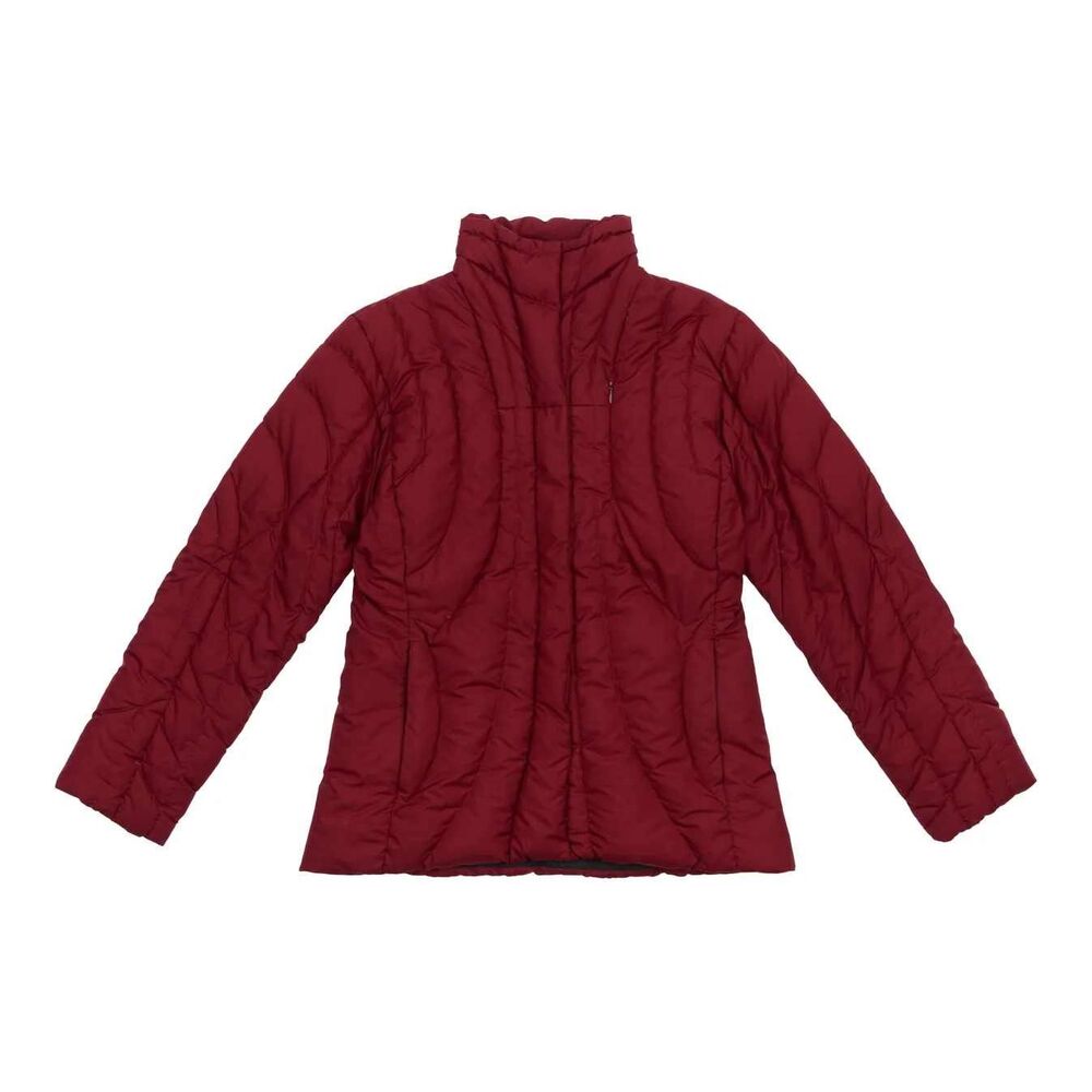 Patagonia Winter Rays Down Jacket Women L Quilted Insulated Puffer Red Zip